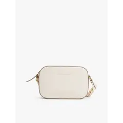 TOMMY HILFIGER - Bandolera Con Logo Webbing Blanco