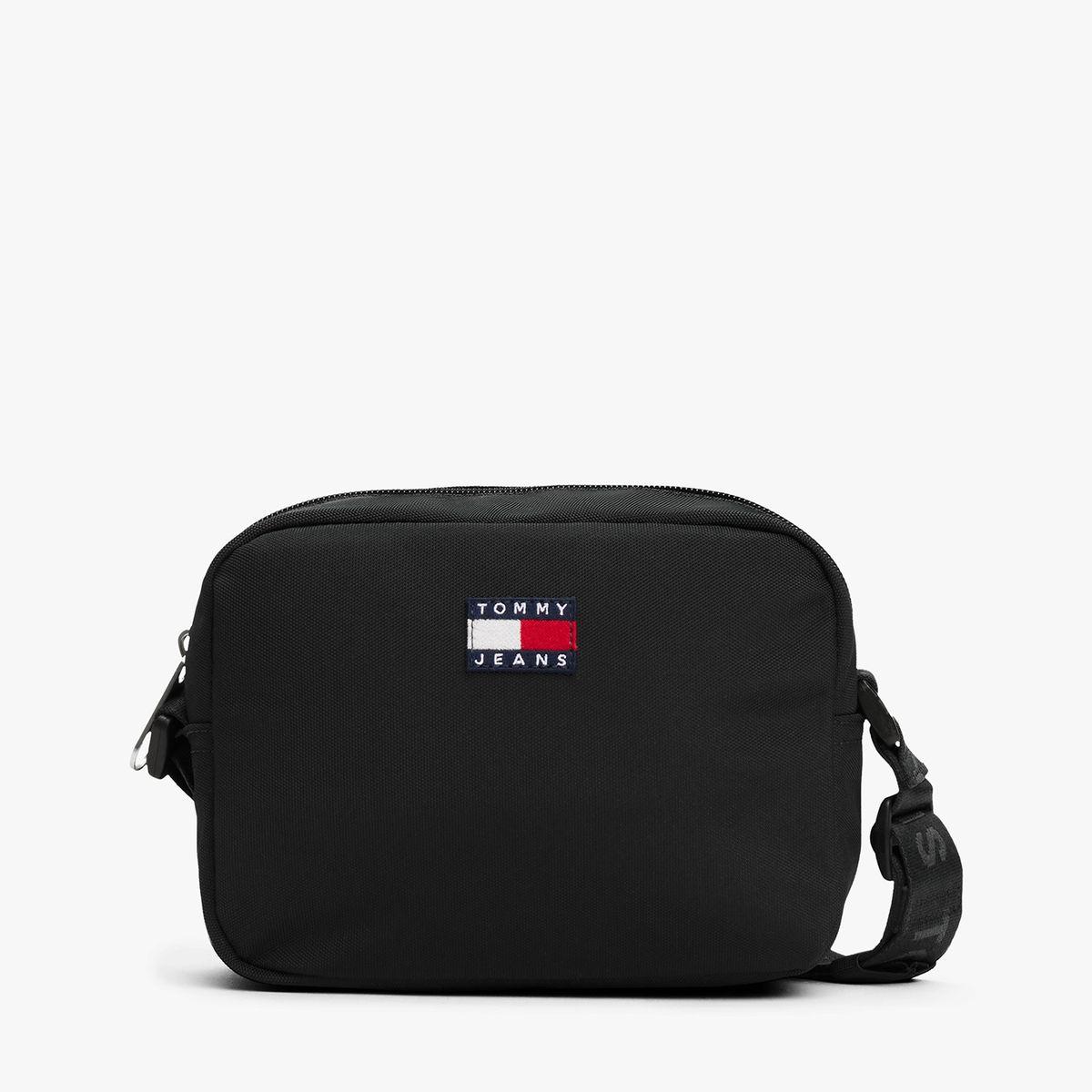 TOMMY HILFIGER - Bandolera Essential Con Logo Negro Tommy Jeans