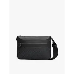 TOMMY HILFIGER - Bolso Cruzado Monogram Negro