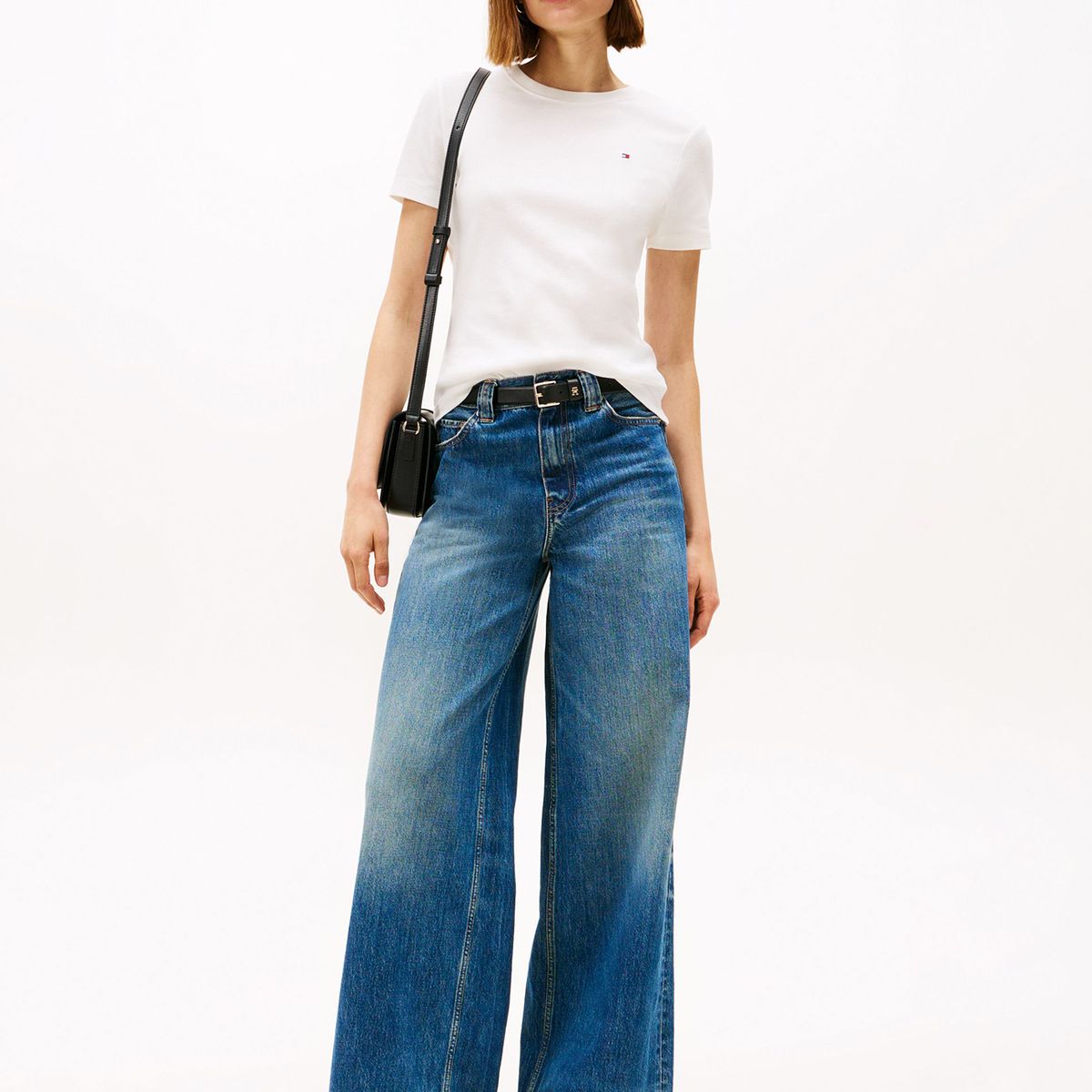 TOMMY HILFIGER - Polera Cody Slim Fit Blanco Tommy Hilfiger