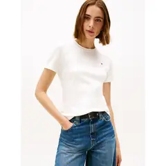 TOMMY HILFIGER - Polera Cody Slim Fit Blanco