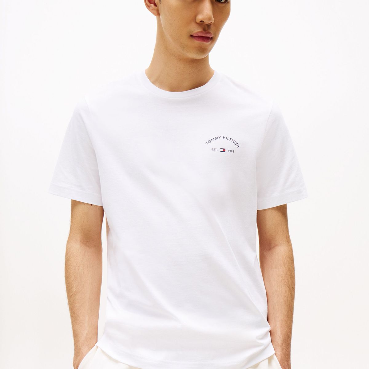 TOMMY HILFIGER - Polera Con Logo Hotel Blanco Tommy Hilfiger
