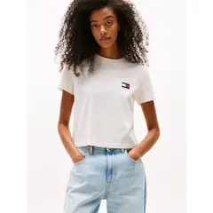 TOMMY HILFIGER - Polera Con Logo En La Parte Trasera Blanco Tommy Jeans