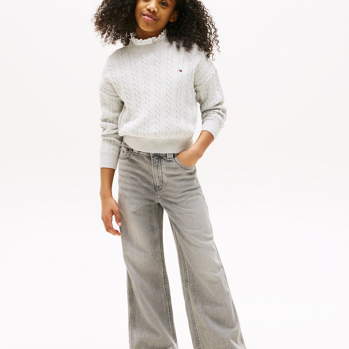 TOMMY HILFIGER - Jeans Mabel Denim Efecto Lavado Gris Tommy Hilfiger