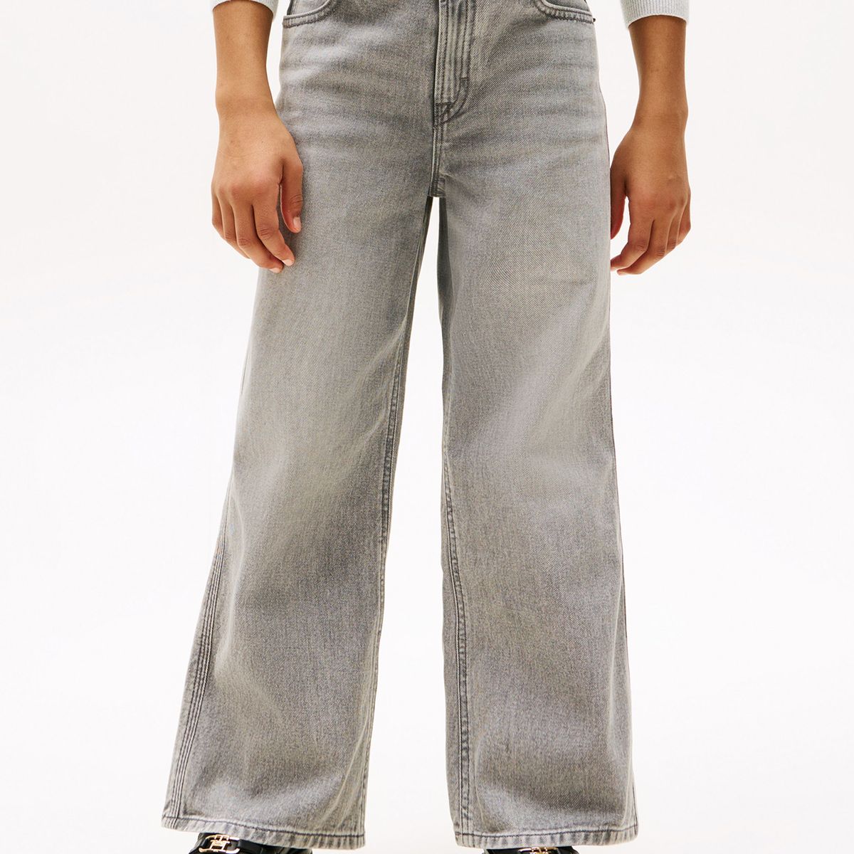 TOMMY HILFIGER - Jeans Mabel Denim Efecto Lavado Gris Tommy Hilfiger