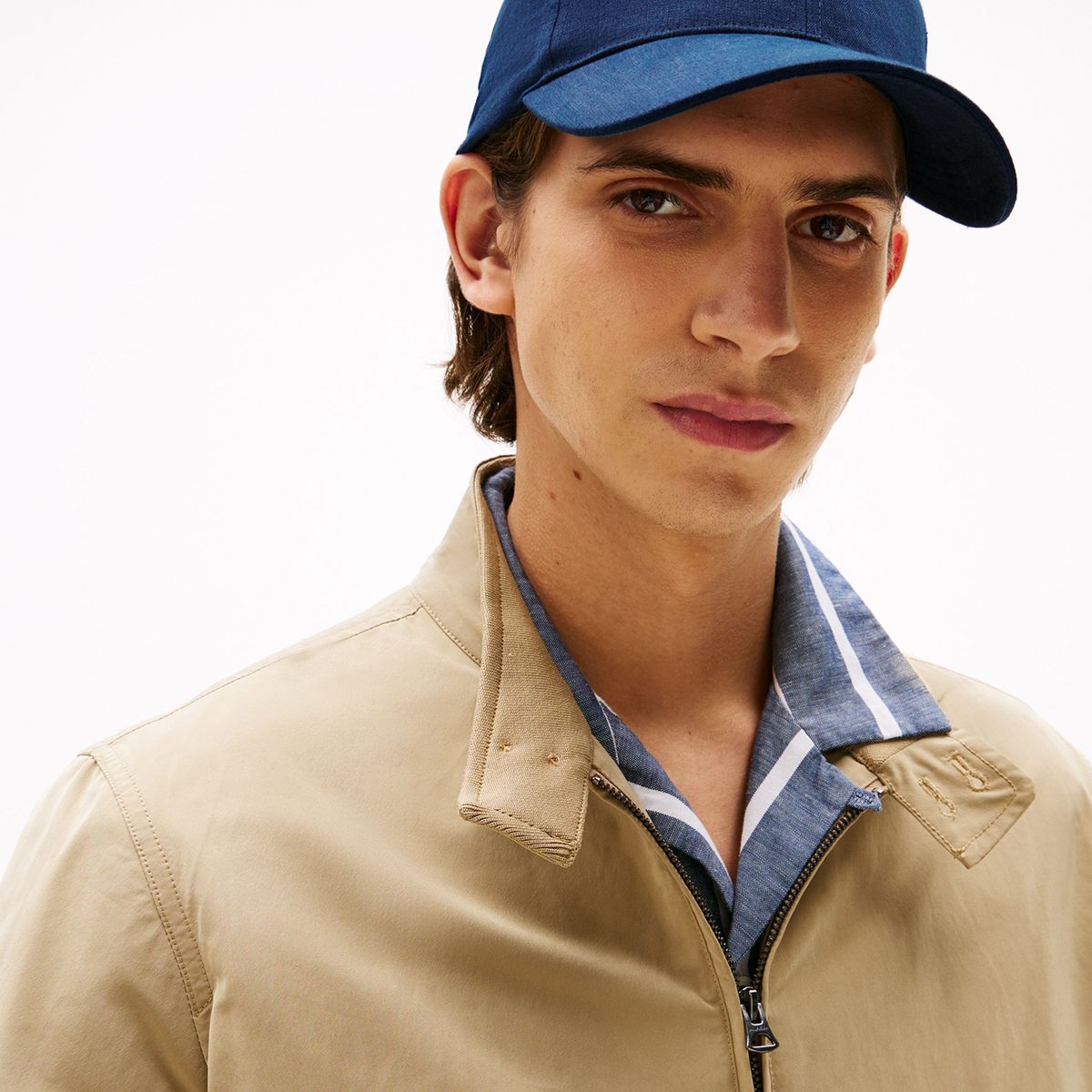 TOMMY HILFIGER - Jockey Flag Linen Con Logo Azul Tommy Hilfiger