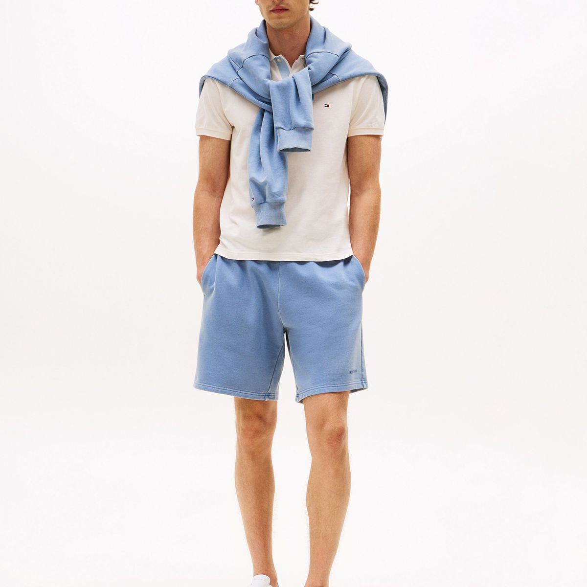 TOMMY HILFIGER - Polo Cuello A Contraste Con Logo Blanco Tommy Hilfiger