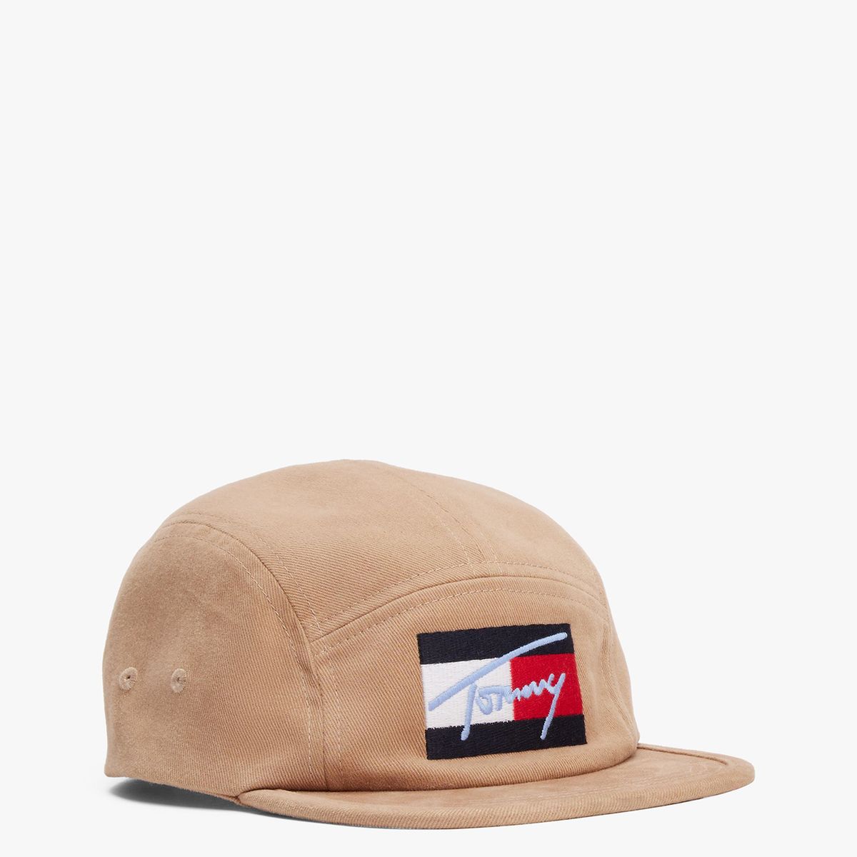 TOMMY HILFIGER - Jockey Script Flag Logo Beige Tommy Hilfiger