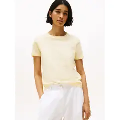TOMMY HILFIGER - Polera Signature Con Logo Amarillo