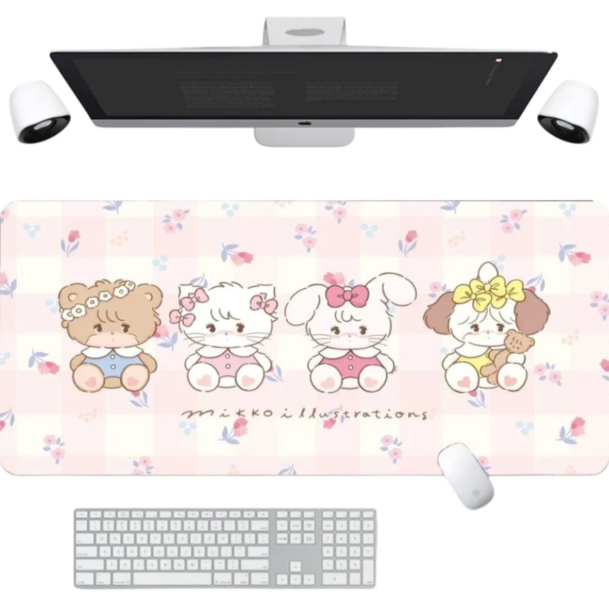 GENERICO - Mousepad De Escrito Grande Kawaii Mikko