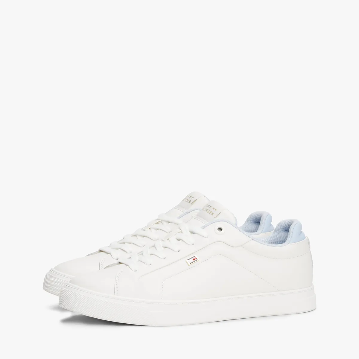 TOMMY HILFIGER - Zapatillas De Cuero Sporty Blanco Tommy Hilfiger
