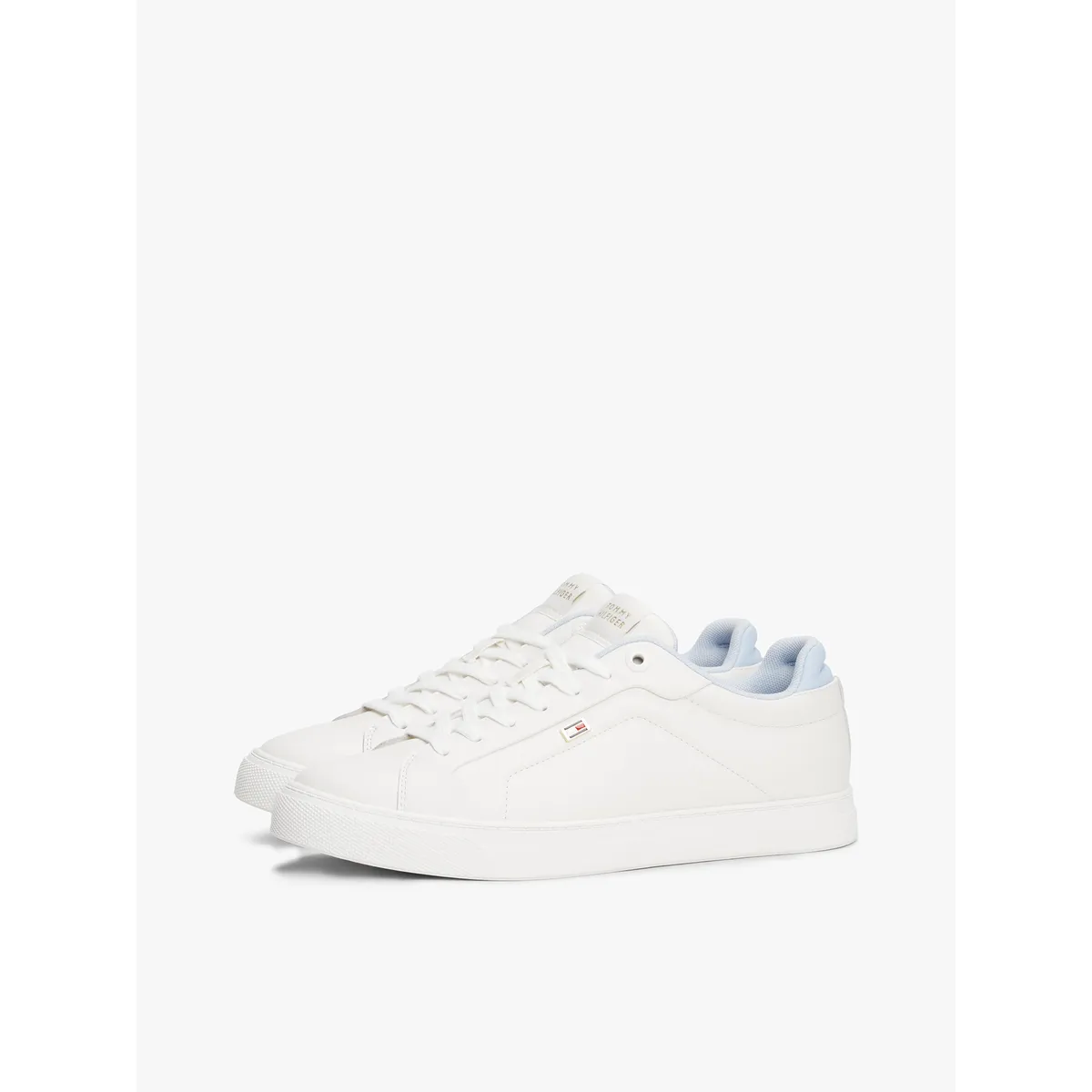 TOMMY HILFIGER - Zapatillas De Cuero Sporty Blanco Tommy Hilfiger