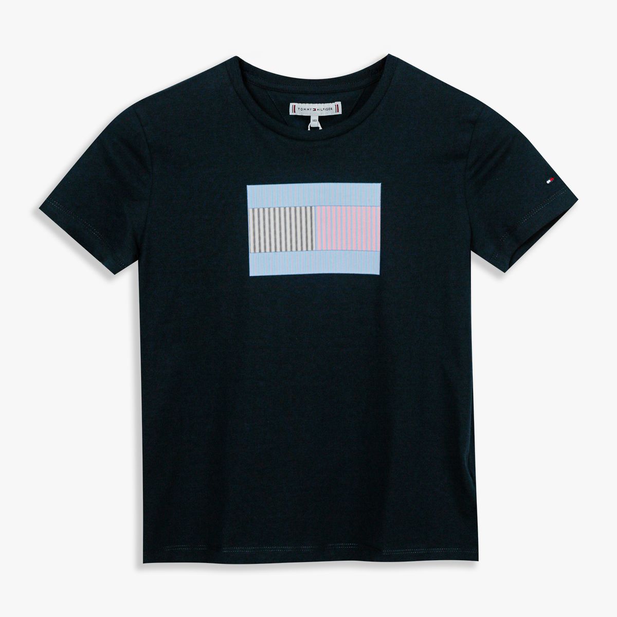 TOMMY HILFIGER - Polera Flag Graphic Logo Azul Tommy Hilfiger