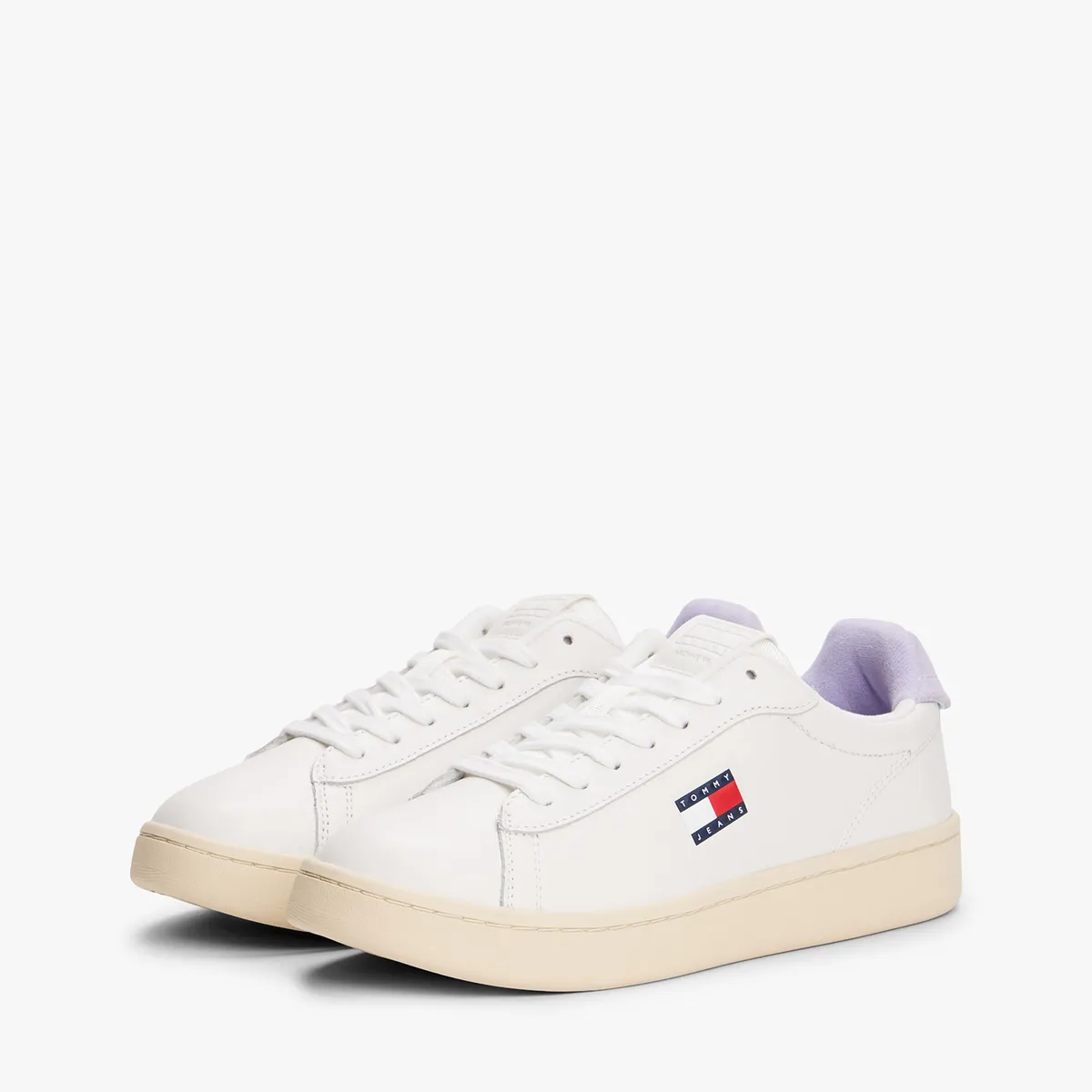 TOMMY HILFIGER - Zapatillas Archive De Cuero Blanco Tommy Jeans