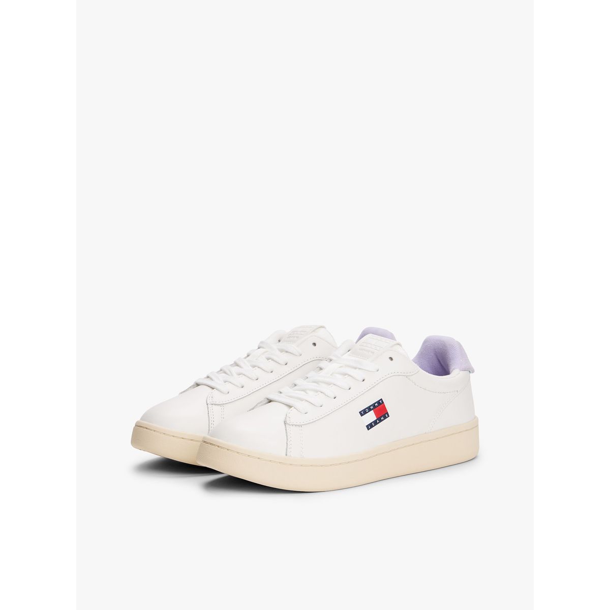 TOMMY HILFIGER - Zapatillas Archive De Cuero Blanco Tommy Jeans