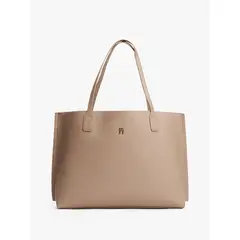 TOMMY HILFIGER - Tote Distinct Monogram Beige
