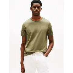TOMMY HILFIGER - Polera Con Logo Hotel Verde