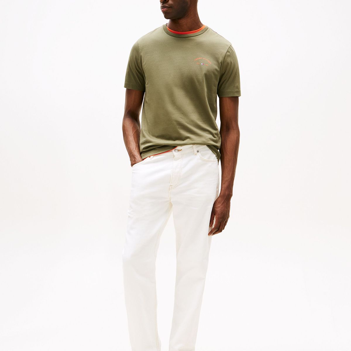 TOMMY HILFIGER - Polera Con Logo Hotel Verde Tommy Hilfiger