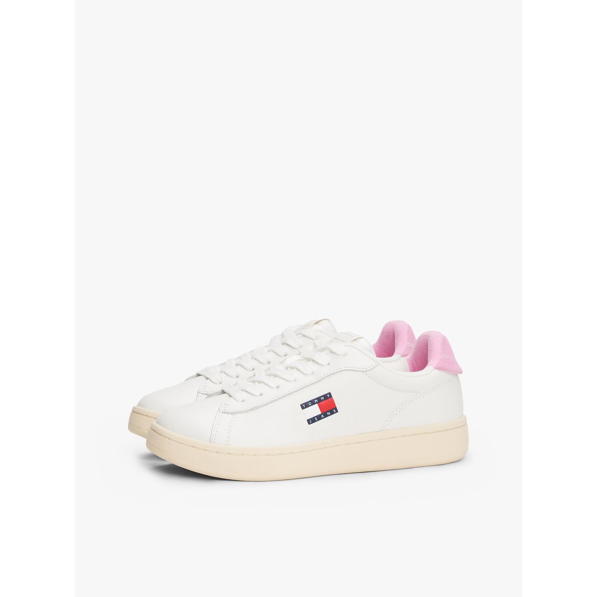 TOMMY HILFIGER - Zapatillas Archive De Cuero Blanco Tommy Jeans
