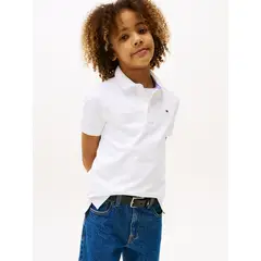 TOMMY HILFIGER - Polo Manga Corta Con Logo Blanco