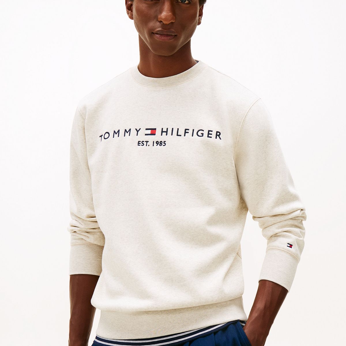 TOMMY HILFIGER - Polerón Established 1985 Beige Tommy Hilfiger