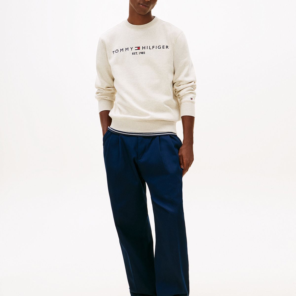 TOMMY HILFIGER - Polerón Established 1985 Beige Tommy Hilfiger