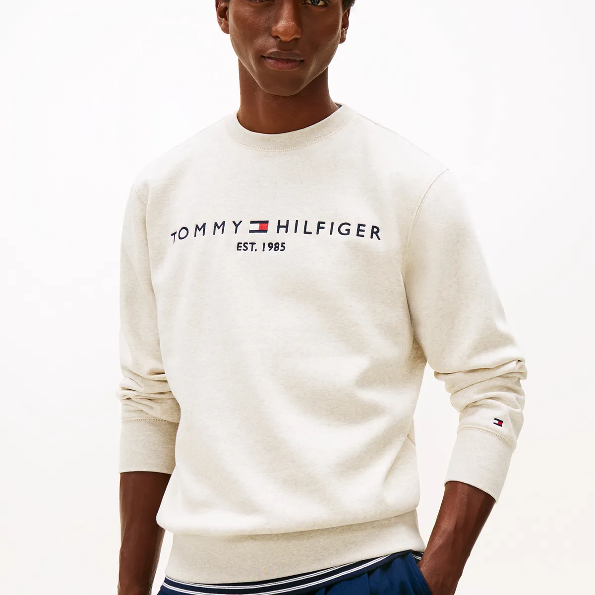 TOMMY HILFIGER - Polerón Established 1985 Beige Tommy Hilfiger