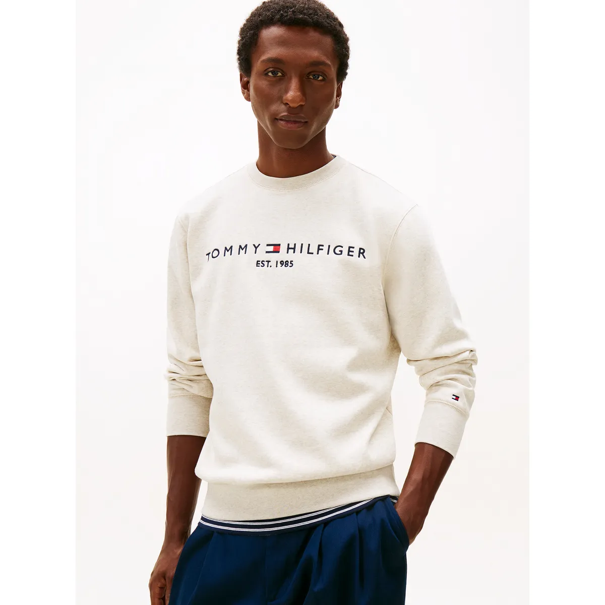 TOMMY HILFIGER - Polerón Established 1985 Beige Tommy Hilfiger