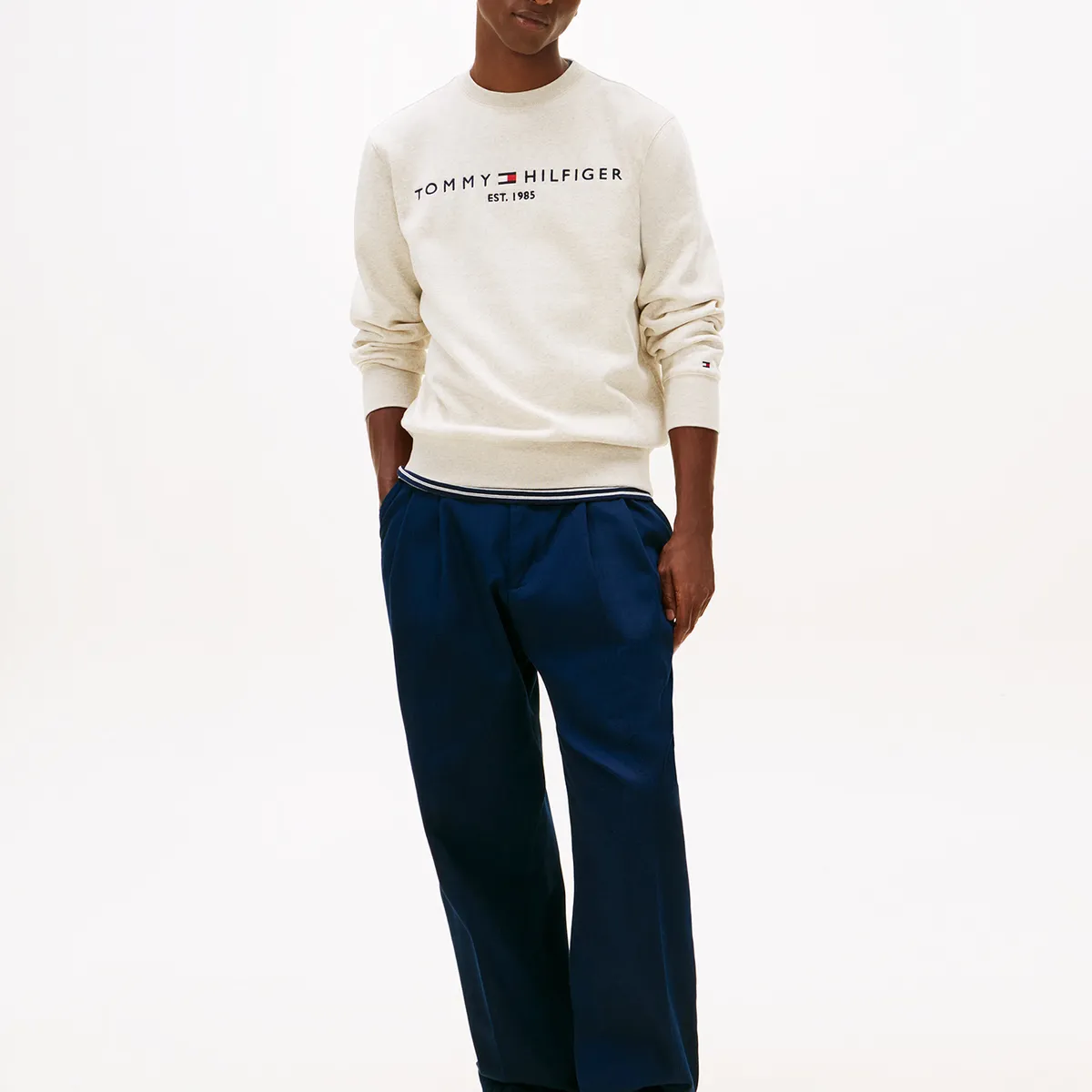 TOMMY HILFIGER - Polerón Established 1985 Beige Tommy Hilfiger