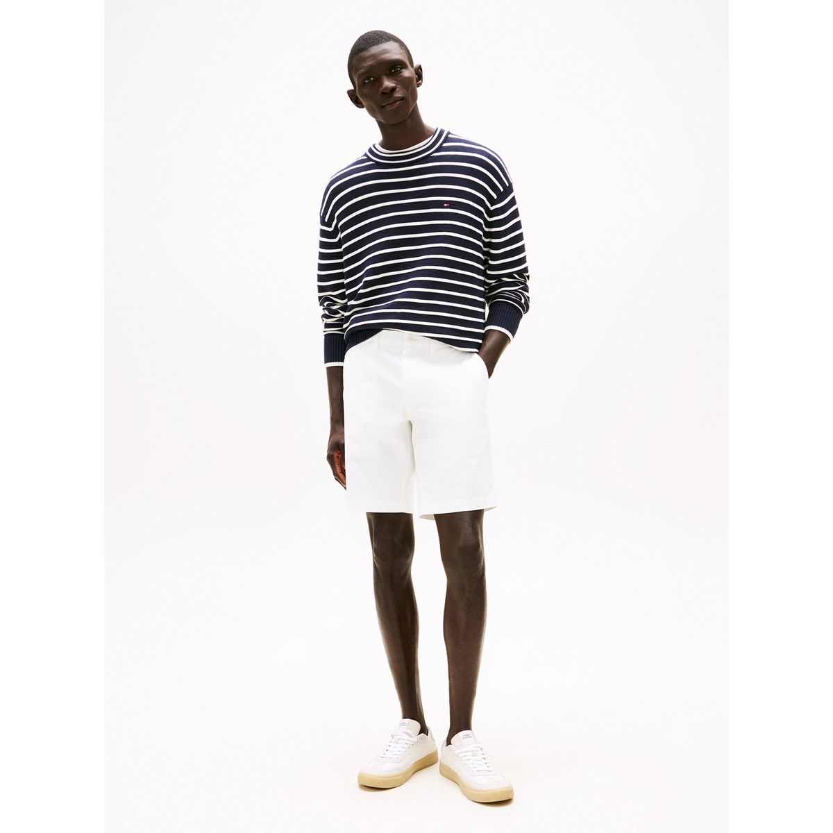 TOMMY HILFIGER - Short Essential 1895 De Algodón Blanco Tommy Hilfiger