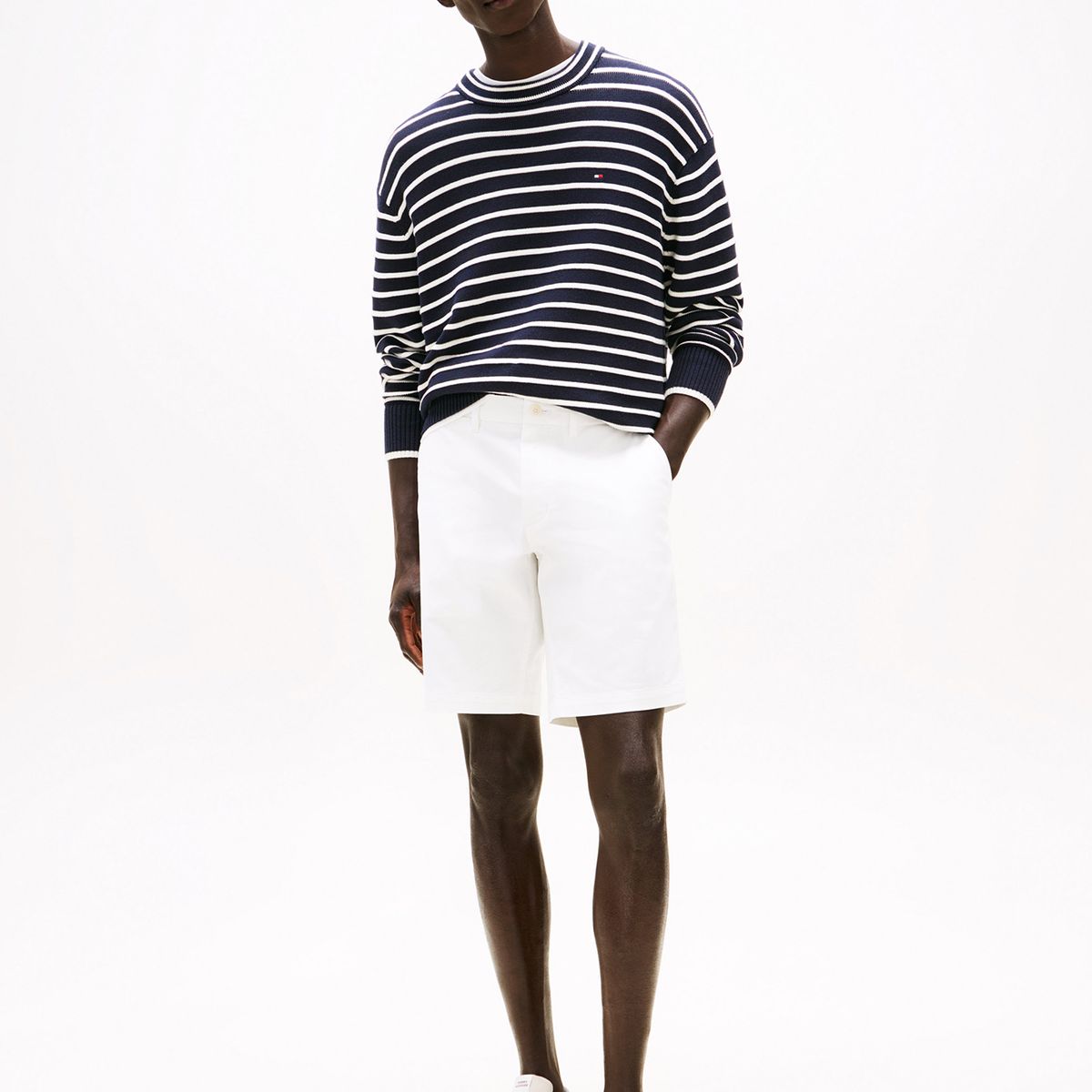 TOMMY HILFIGER - Short Essential 1895 De Algodón Blanco Tommy Hilfiger