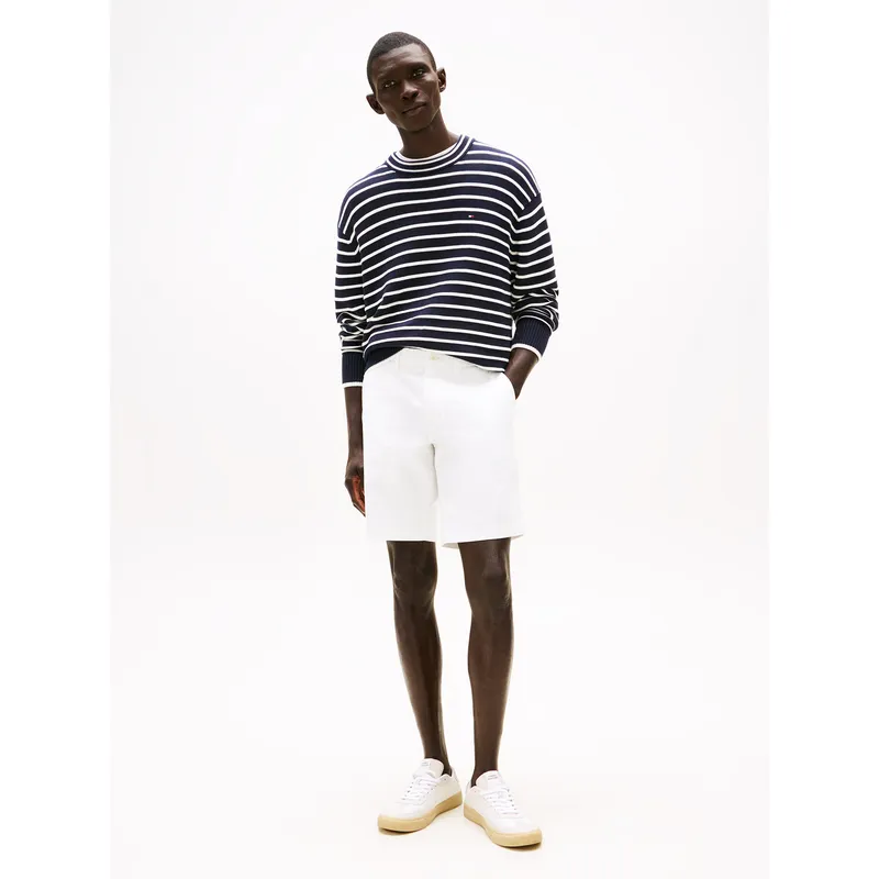 TOMMY HILFIGER - Short Essential 1895 De Algodón Blanco Tommy Hilfiger