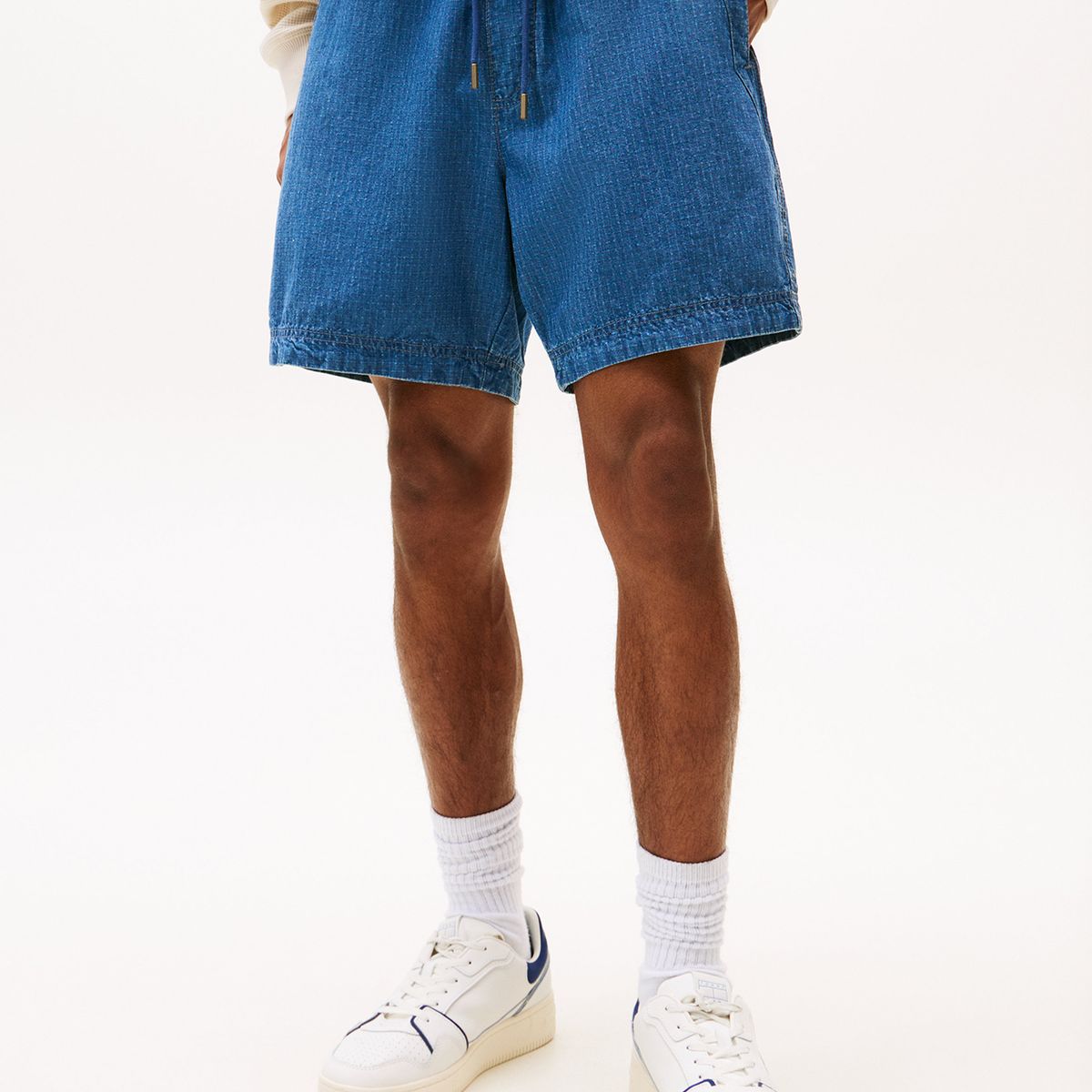 TOMMY HILFIGER - Short Amplio De Tejido Ripstop Azul Tommy Jeans