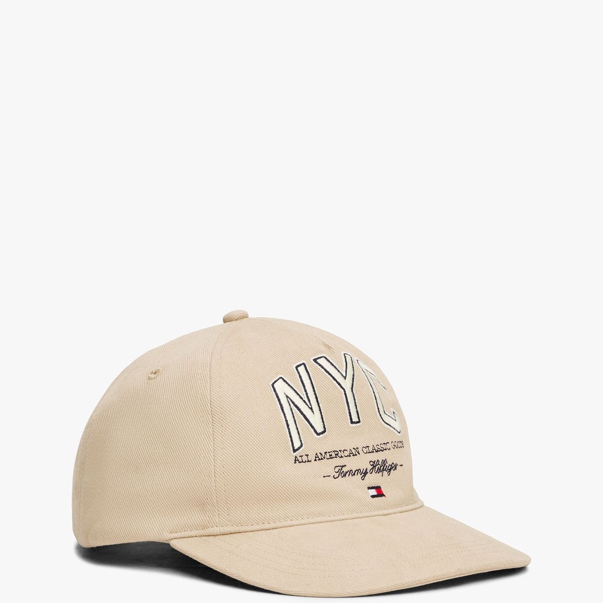 TOMMY HILFIGER - Jockey Flag Seasonal Con Logo Beige Tommy Hilfiger