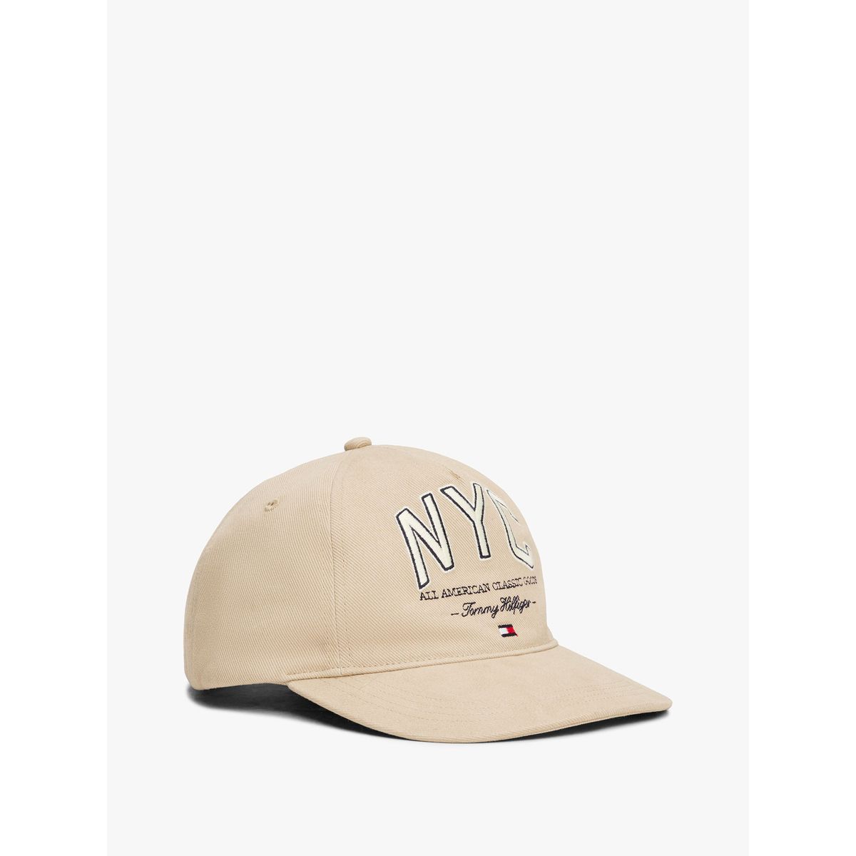 TOMMY HILFIGER - Jockey Flag Seasonal Con Logo Beige Tommy Hilfiger