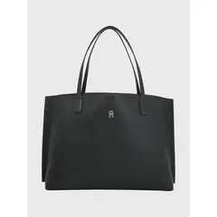 TOMMY HILFIGER - Tote Distinct Monogram Negro