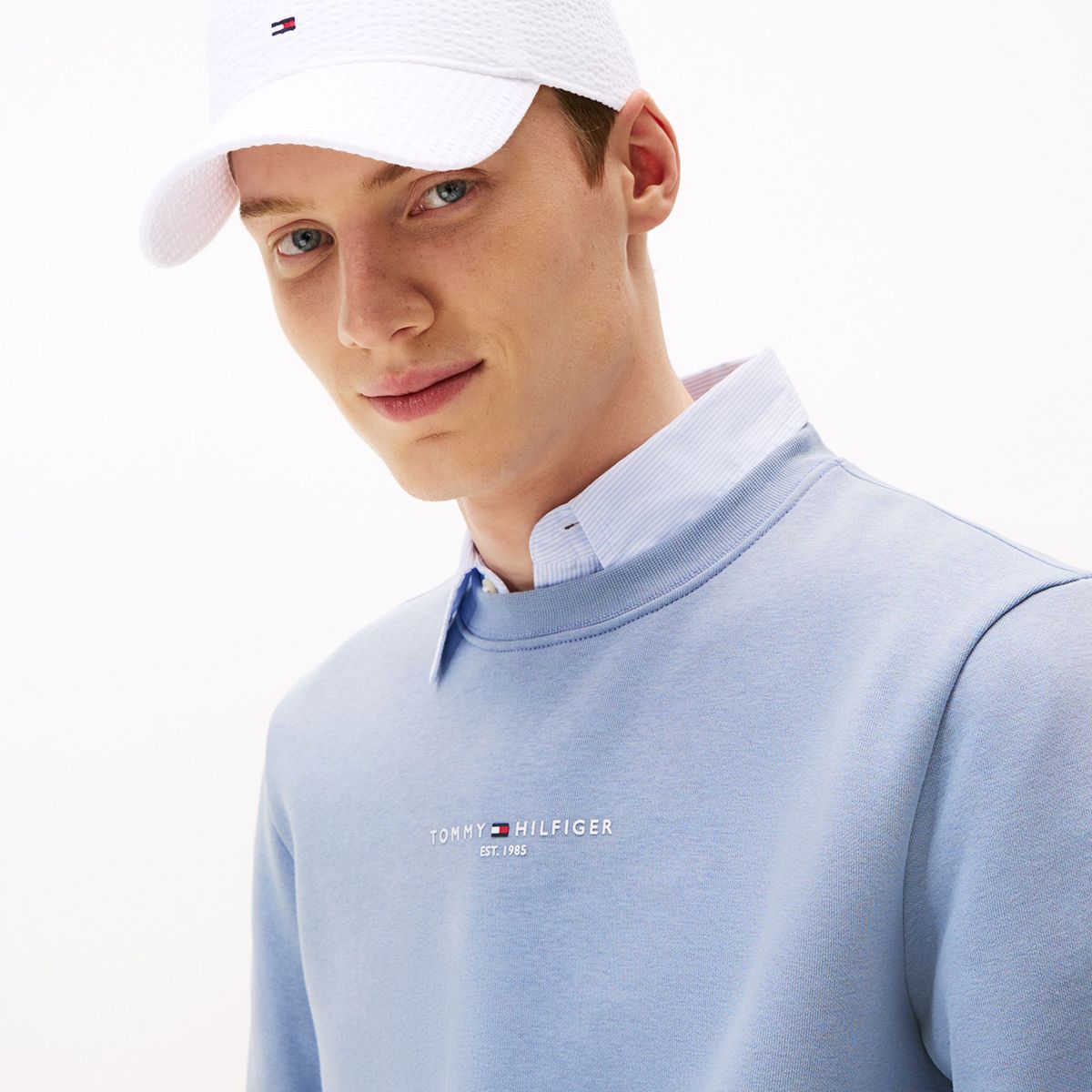 TOMMY HILFIGER - Jockey Flag Con Logo Blanco Tommy Hilfiger