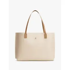 TOMMY HILFIGER - Tote Distinct Monogram Beige