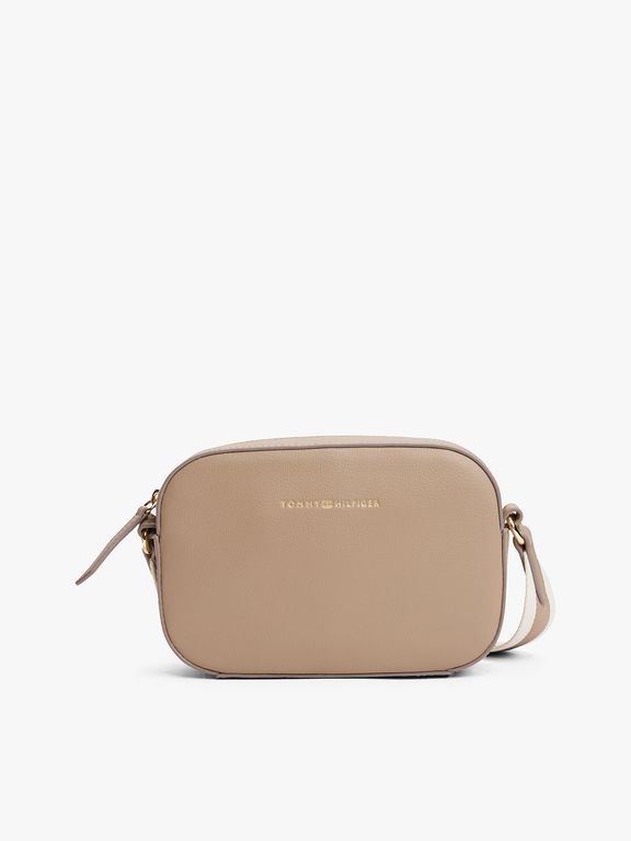 Bandolera Con Logo Webbing Beige Beige TALLA UNICA