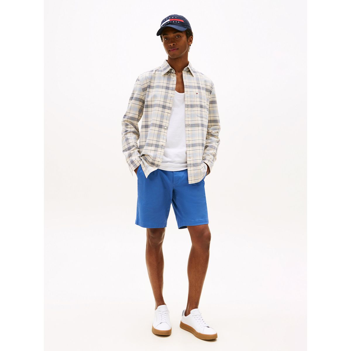 TOMMY HILFIGER - Short Essential 1895 De Algodón Azul Tommy Hilfiger