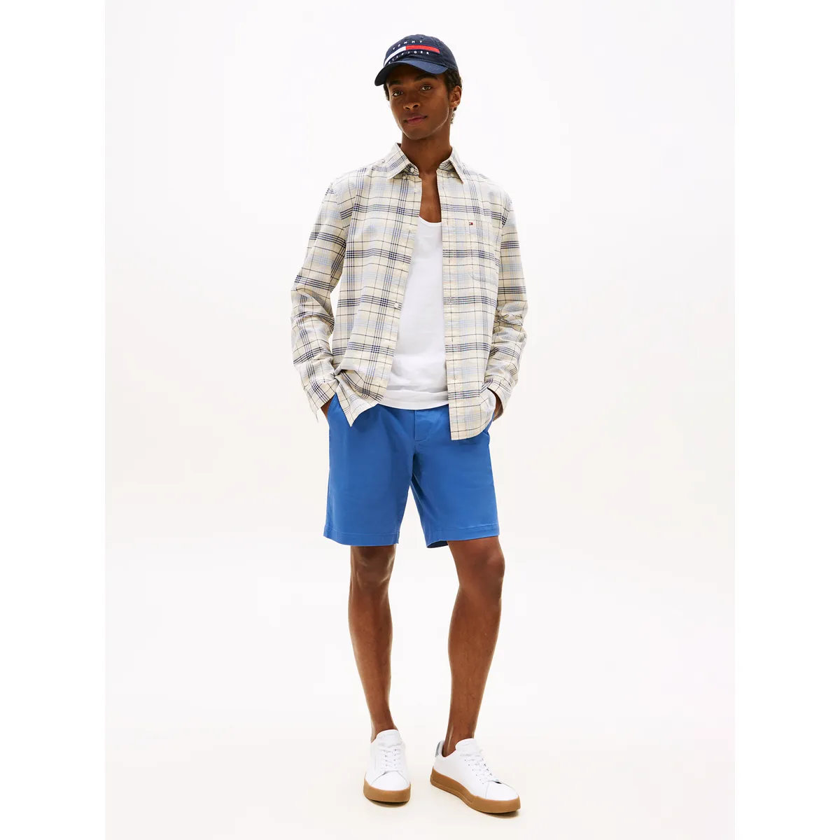 TOMMY HILFIGER - Short Essential 1895 De Algodón Azul Tommy Hilfiger