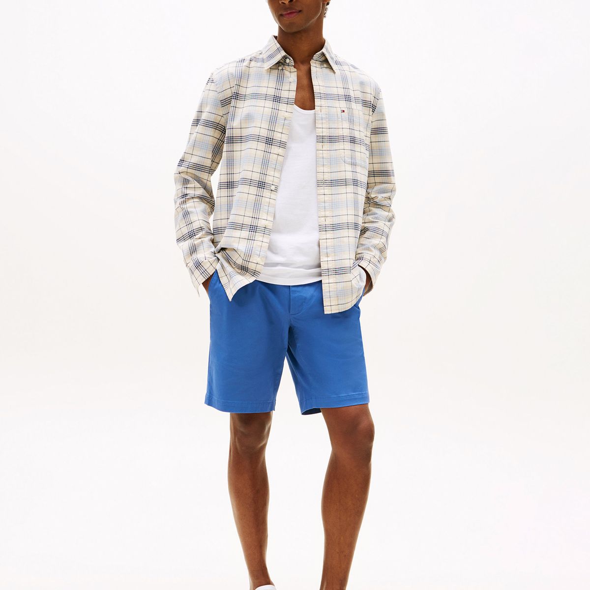 TOMMY HILFIGER - Short Essential 1895 De Algodón Azul Tommy Hilfiger