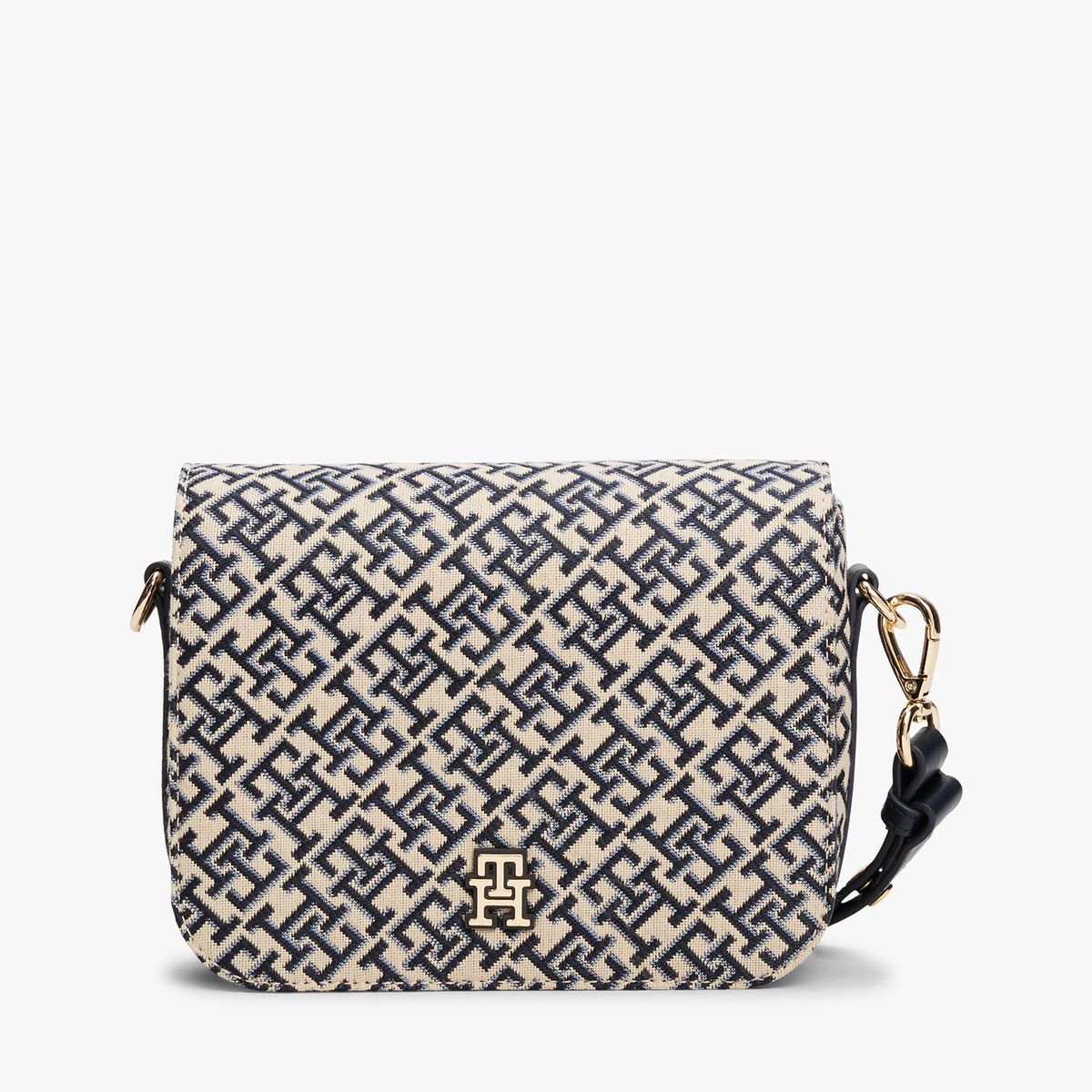 TOMMY HILFIGER - Crossover Jacquard Con Monograman Azul Tommy Hilfiger