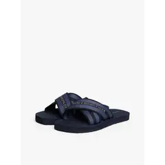 TOMMY HILFIGER - Sandalias Cross Strap Con Logo Azul