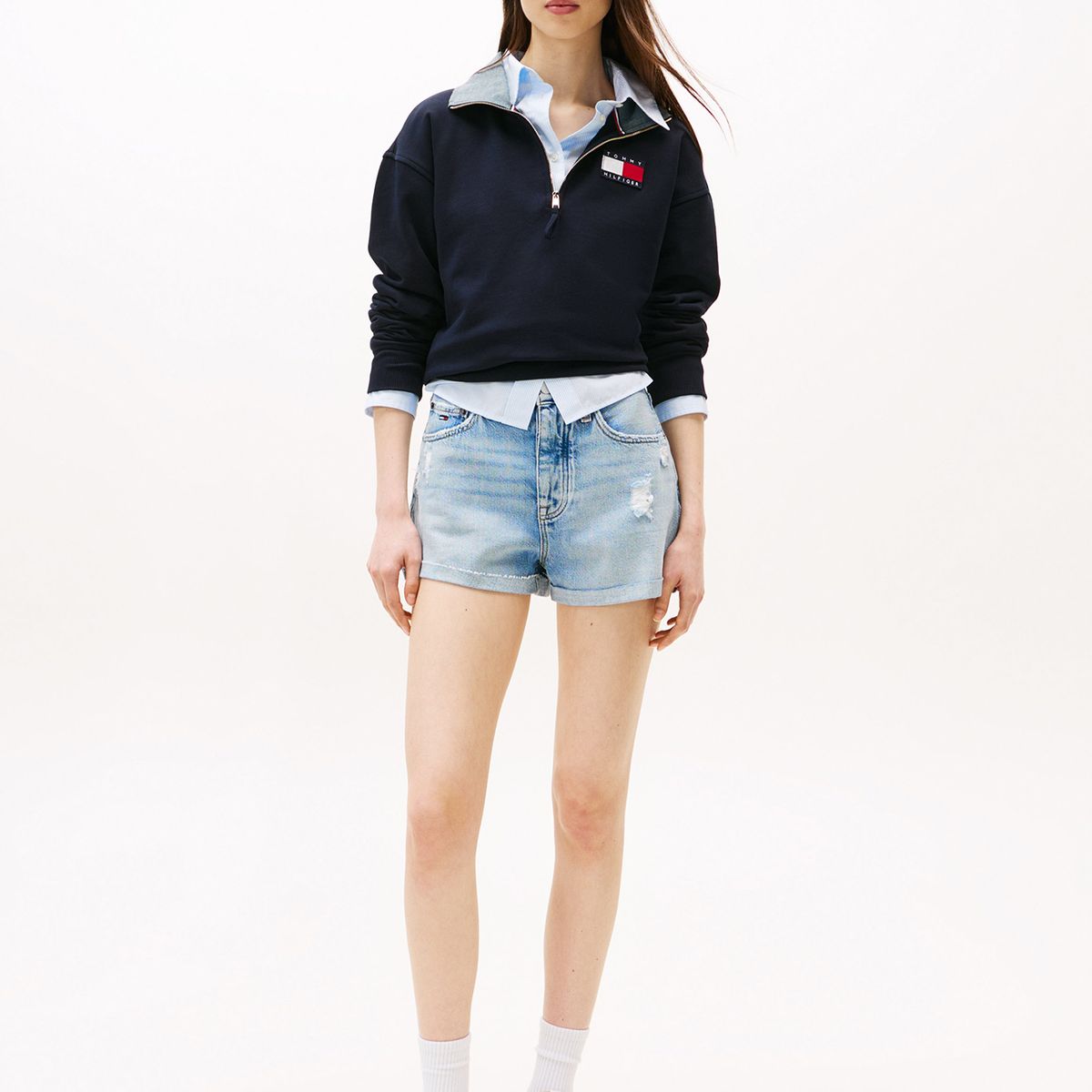 TOMMY HILFIGER - Short Denim Con Logo Azul Tommy Jeans