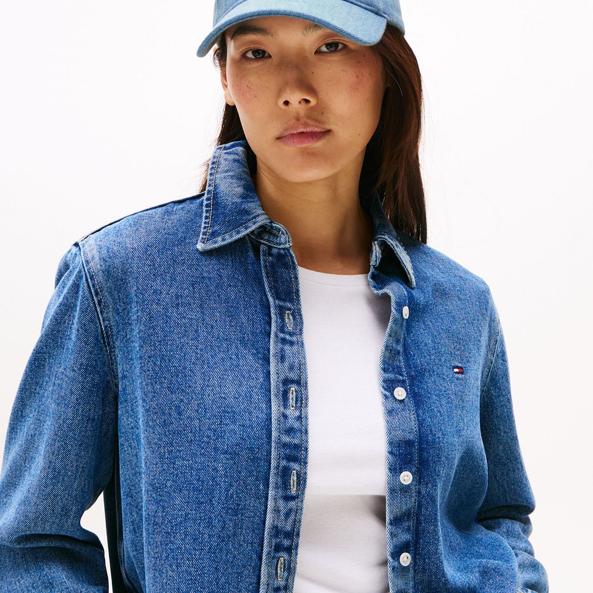 TOMMY HILFIGER - Jockey Denim Con Logo Bordado Celeste Tommy Hilfiger