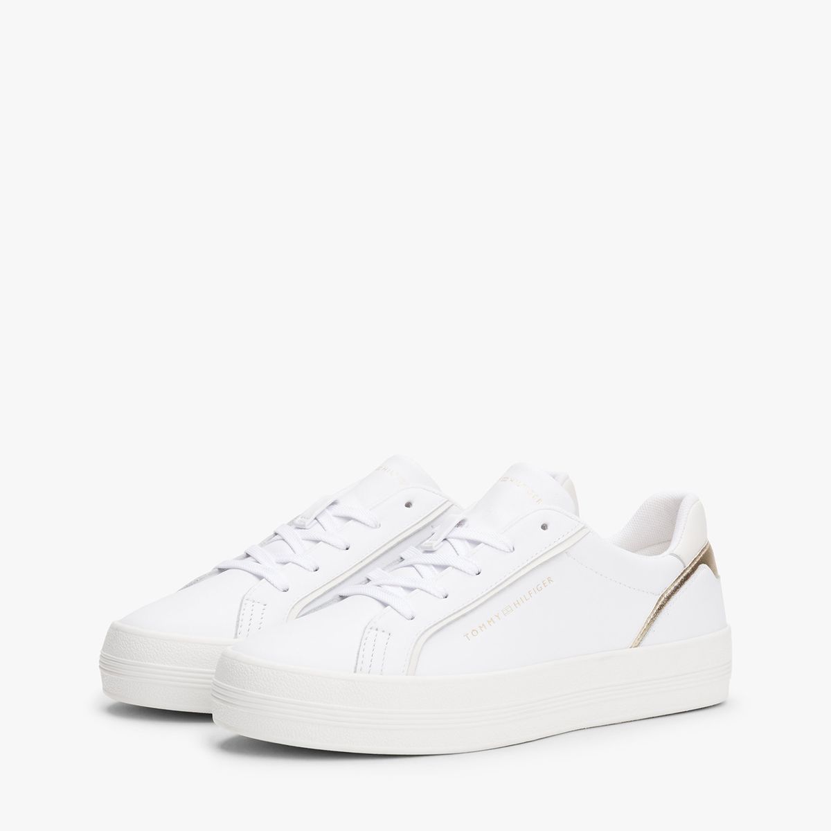 TOMMY HILFIGER - Zapatillas Con Logo Metalizado Blanco Tommy Hilfiger