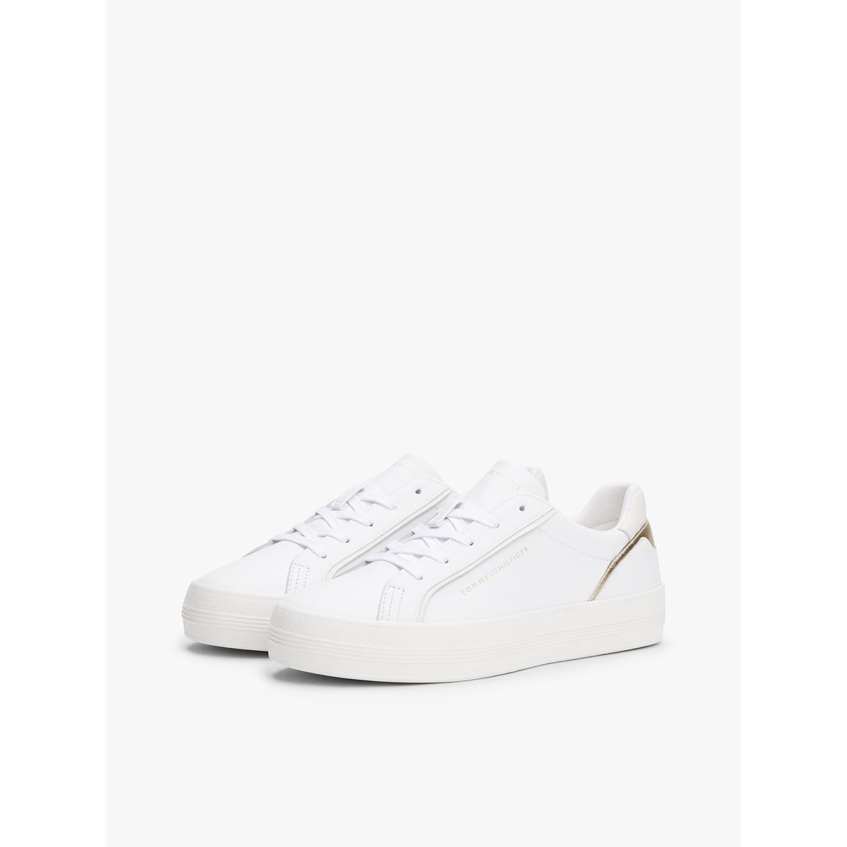 TOMMY HILFIGER - Zapatillas Con Logo Metalizado Blanco Tommy Hilfiger