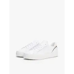 TOMMY HILFIGER - Zapatillas Con Logo Metalizado Blanco