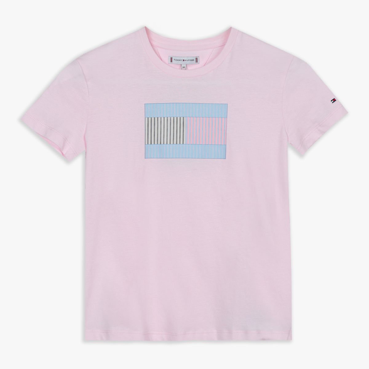 TOMMY HILFIGER - Polera Flag Graphic Logo Rosado Tommy Hilfiger